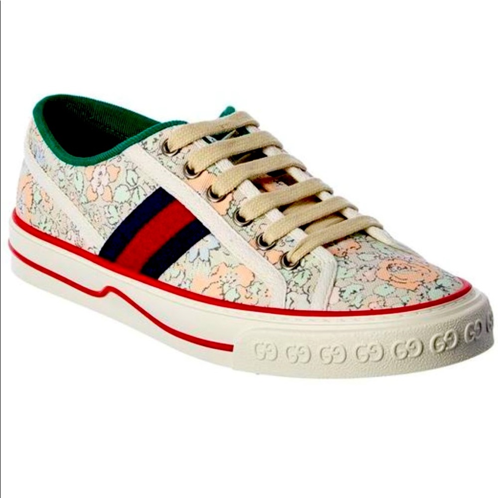 Gucci Tennis 1977 Liberty London Canvas Sneaker